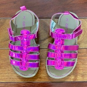 Carters Pink Metallic Sandals